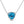 Load image into Gallery viewer, Blue Topaz Trillioin Cut Halo Necklace
